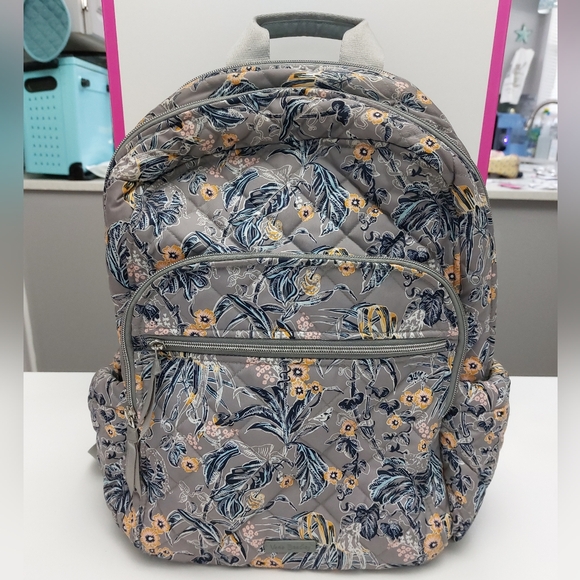 Vera Bradley Handbags - Vera Bradley Campus Backpack Performance Twill Rain Forest NWT